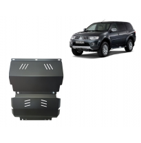 Cubre carter de Acero para el motor y el radiador del Mitsubishi Pajero Sport 2 Año: 2008 - 2016 Grosor: &quot;3&quot;mm Todas las motoriz