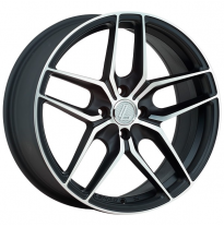 Llanta LENSO WHEELS BAYERN 7,5X17&quot; 4X100 ET38 CB73,1 NEGRO MEC.