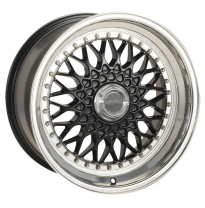 Llanta LENSO WHEELS BSX 7,5X17&quot; BLANK ET20 CB73,1 NEGRO ARO PULIDO