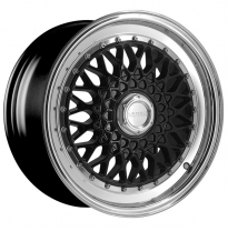 Llanta LENSO WHEELS BSX 7,5X16&quot; BLANK ET25 CB73,1 NEGRO ARO PULIDO