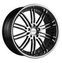 Llanta SPACWHEELS HENNESSEY 8,5X19   5X100 ET 35 NEGRO MECANIZADO ARO BRILLANTE