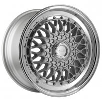 Llanta LENSO WHEELS BSX 7,5X16&quot; 5X100 ET38 CB73,1 PLATA ARO PULIDO