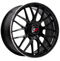 Llanta SPACWHEELS F083 8,0X18&quot; 5X112 ET40 CB73,1 BLACK GLOSS / LIP ALUM
