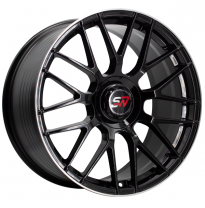 Llanta SPACWHEELS F083 9,5X19&quot; BLANK ET40 CB73,1 BLACK GLOSS / LIP ALUM