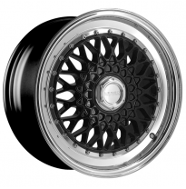 Llanta LENSO WHEELS BSX 7,5X16&quot; 4X98 ET35 CB73,1 NEGRO ARO PULIDO (8x98)