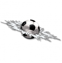 Adhesivo Gráfico Fútbol Crashed - 24x7x5cm