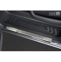 Protectores de umbral de puerta en acero inoxidable Mercedes Vito &amp; V-Clase W447 2014- - &#039;Exclusivo&#039; - 2 piezas
