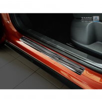 Protectores de umbral de puerta Inox negro Volkswagen T-Roc 2017- - &#039;Sportline&#039; - 4 piezas