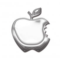 Autotattoo Sticker Alu Apple - 5x5,5cm