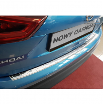 Protector paragolpes trasero acero inox Nissan Qashqai II Facelift 2017- &#039;Ribs&#039;