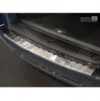 Protector paragolpes trasero acero inox BMW 5-Serie G31 Touring 2016- &#039;Ribs&#039;