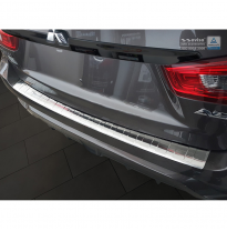 Protector paragolpes trasero acero inox Mitsubishi ASX 2017- &#039;Ribs&#039;