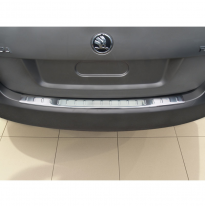 PROTECTOR PARAGOLPES TRASERO ACERO Skoda Fabia II Combi 2007- &#039;Ribs&#039;