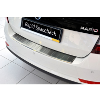 Protector De Paragolpes Acero Inox Skoda Rapid Spaceback 2013- &#039;Ribs&#039;