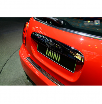 Protector De Paragolpes Acero Inox &#039;Deluxe&#039; Mini One/Cooper F56 3-Doors 3/2014- Black/Red-Black Carbon