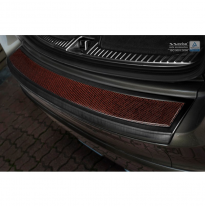 Protector Paragolpes Trasero Acero Inox &#039;Deluxe&#039; Volvo Xc60 2013-2016 Negro/Red-Negro Carbon