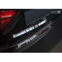 Protector Paragolpes Acero Inox &#039;Deluxe&#039; Bmw X6 F16 2014- Negro/Negro Carbon