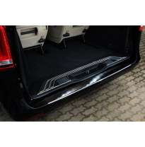 Negro Protector de paragolpes acero inox Mercedes Vito / V-Class 2014-&#039;Ribs&#039;