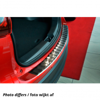 Negro Protector de paragolpes acero inox Seat Alhambra &amp; Volkswagen Sharan II 2010- &#039;Ribs&#039;