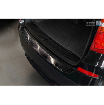 Protector paragolpes trasero acero inox negro BMW X3 F25 2010-2014 &#039;RIbs&#039;