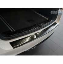 Protector paragolpes trasero Negro acero inox BMW X3 F25 2014- &#039;Ribs&#039;