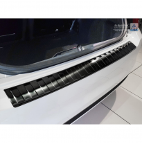 Protector Negro De Paragolpes Acero Inox Fiat 500 2015- &#039;Ribs&#039;