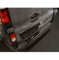 Protector Paragolpes Trasero Negro Acero Inox Opel Vivaro &amp; Renault Trafic 2014- / Fiat Talento 2016- &#039;Ribs&#039;
