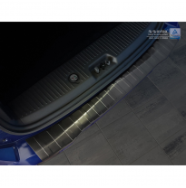 Protector De Paragolpes Acero Inox Negro Ford Tourneo Courier/Transit Courier 2014- &#039;Ribs&#039;