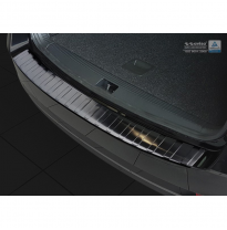 Protector paragolpes trasero acero inox Skoda Octavia III Kombi Facelift 2016- &#039;Ribs&#039;