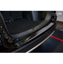 Protector paragolpes trasero acero inox Negro Mitsubishi Outlander III 2015- &#039;RIbs&#039;