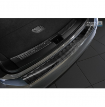 Protector paragolpes trasero acero inox Negro Opel Insignia B Sportstourer 2017- &#039;Ribs&#039;