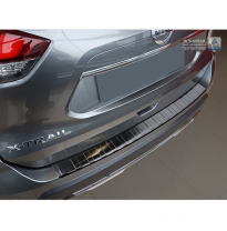 Protector paragolpes trasero Negro acero inox Nissan X-Trail 2017- &#039;Ribs&#039;