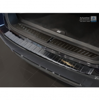 Protector Negro de paragolpes Acero Inox BMW 5-Serie G31 Touring 2016- &#039;Ribs&#039;