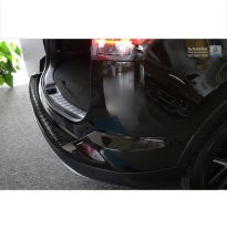 Protector paragolpes trasero Negro acero inox Toyota RAV4 2016- &#039;Ribs&#039;
