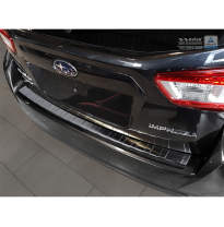 Protector Paragolpes Trasero Negro Acero Inox Subaru Impreza V (Gt) 5-Doors 2017- &#039;Ribs&#039;