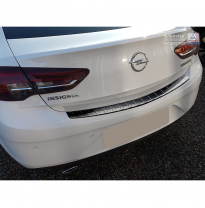 Protector paragolpes trasero Negro acero inox Opel Insignia Grand Sport 5-doors 2017- &#039;Ribs&#039;