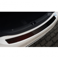 Protector De Paragolpes Carbono Mercedes C-Class W205 Sedan 2014- Rojo-Negro Carbon
