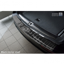 Black Mirror Protector Paragolpes Trasero Acero Inox Audi Q5 2008-2012 &amp; 2012- &#039;Ribs&#039;