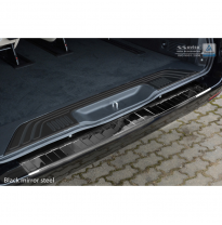 Black Mirror Protector paragolpes trasero acero inox Mercedes Vito / V-Class 2014-&#039;Ribs&#039;