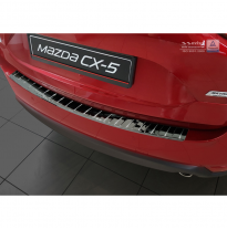 Black Mirror Protector paragolpes trasero acero inox Mazda CX-5 II 2017- &#039;Ribs&#039;