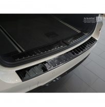 Black Mirror Protector paragolpes trasero acero inox BMW X3 F25 2014-2017 &#039;Ribs&#039;