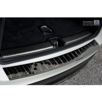 Black Mirror Protector paragolpes trasero acero inox Mercedes GLC 2015- &#039;Ribs&#039;