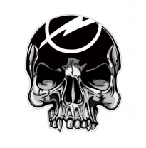 Auto Tattoo Sticker Skull/O - 8,4x10,3cm