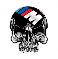 Auto Tattoo Sticker Skull/M - 8,4x10,3cm
