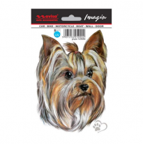 Pegatina Auto Tatuaje Yorkshire Terrier - 11x15,5cm