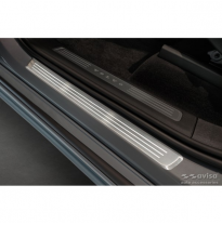 Protectores de umbral de puerta Inox adecuados para Volvo XC90 II 2015- - &#039;Lines&#039; - 4 piezas