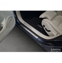 Protectores de umbral de puerta de acero inoxidable adecuados para Volvo XC60 II 2017-2021 y FL 2021- incl. R-Design- - &#039;Líneas&#039;