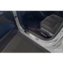 Protectores de umbral de puerta de acero inoxidable adecuados para Volvo EX30 2023- - &#039;Lines&#039; - 4 piezas