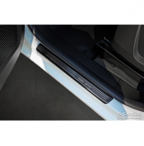 Protectores de umbral de puerta de acero inoxidable negro valido para Renault Kangoo III Furgon 2021- - &#039;Special Edition&#039; - 4 pi
