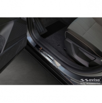 Protectores de umbral de puerta de acero inoxidable aptos para Renault Megane E-Tech 2022- - &#039;Special Edition&#039; - 4 piezas